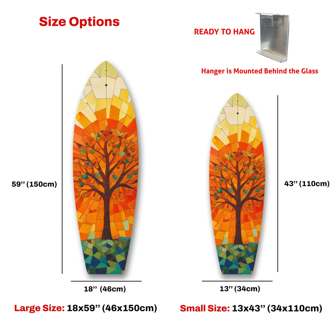 Stained Tree Surfboard Wall Art - MyPhotoStation