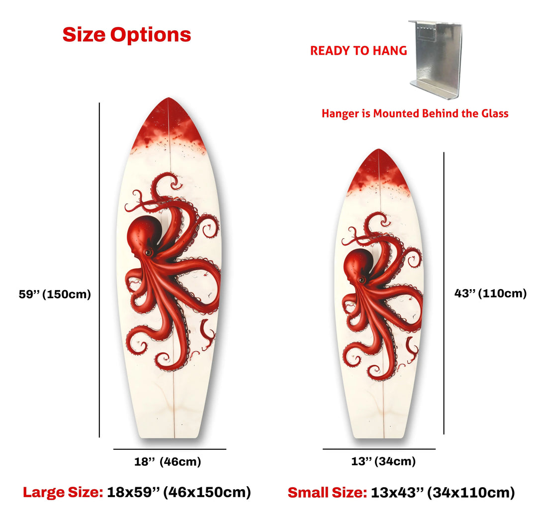 Octopus Surfboard Wall Art - MyPhotoStation