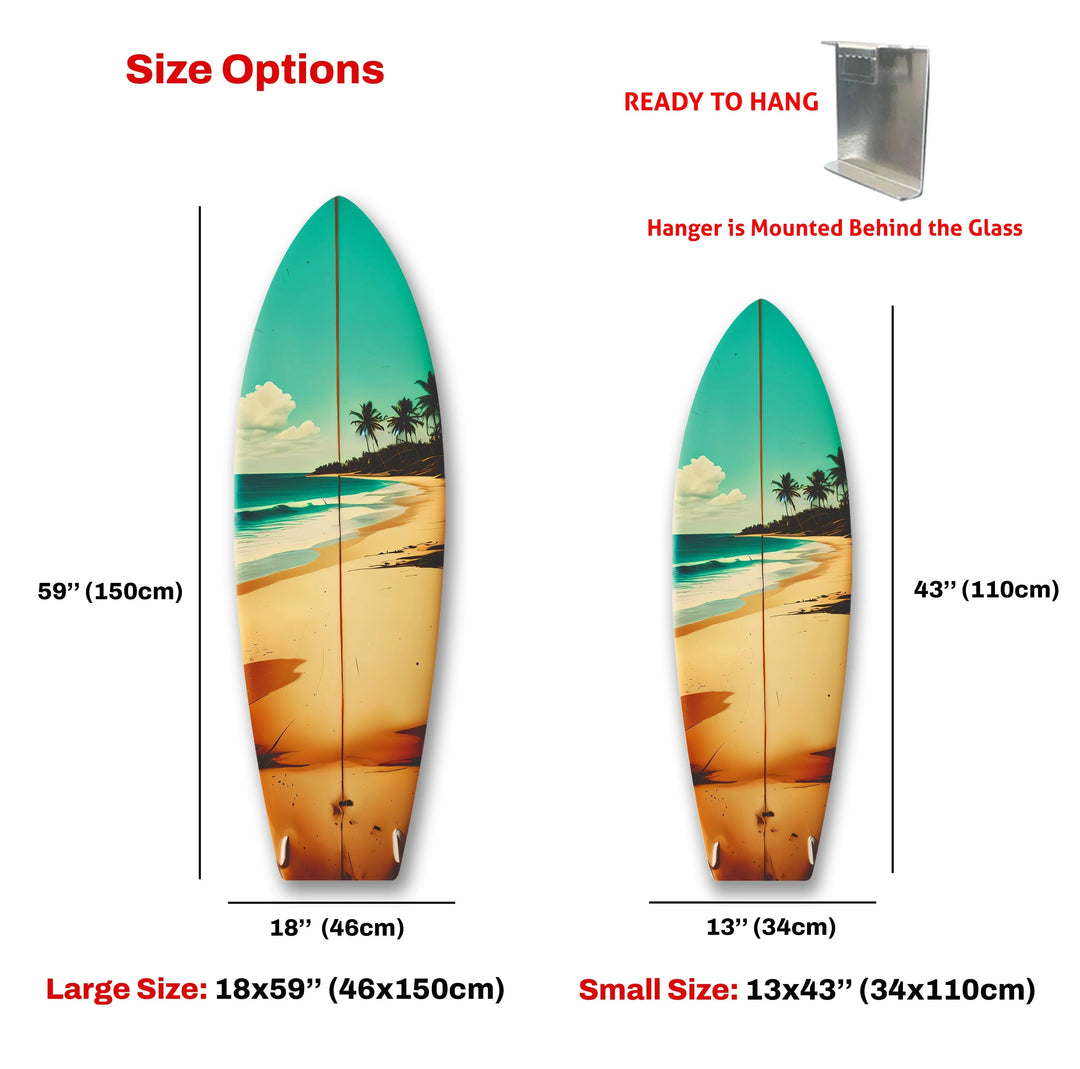 Tropical Surfboard Wall Art – Beach Vibes Home Decor - MyPhotoStation