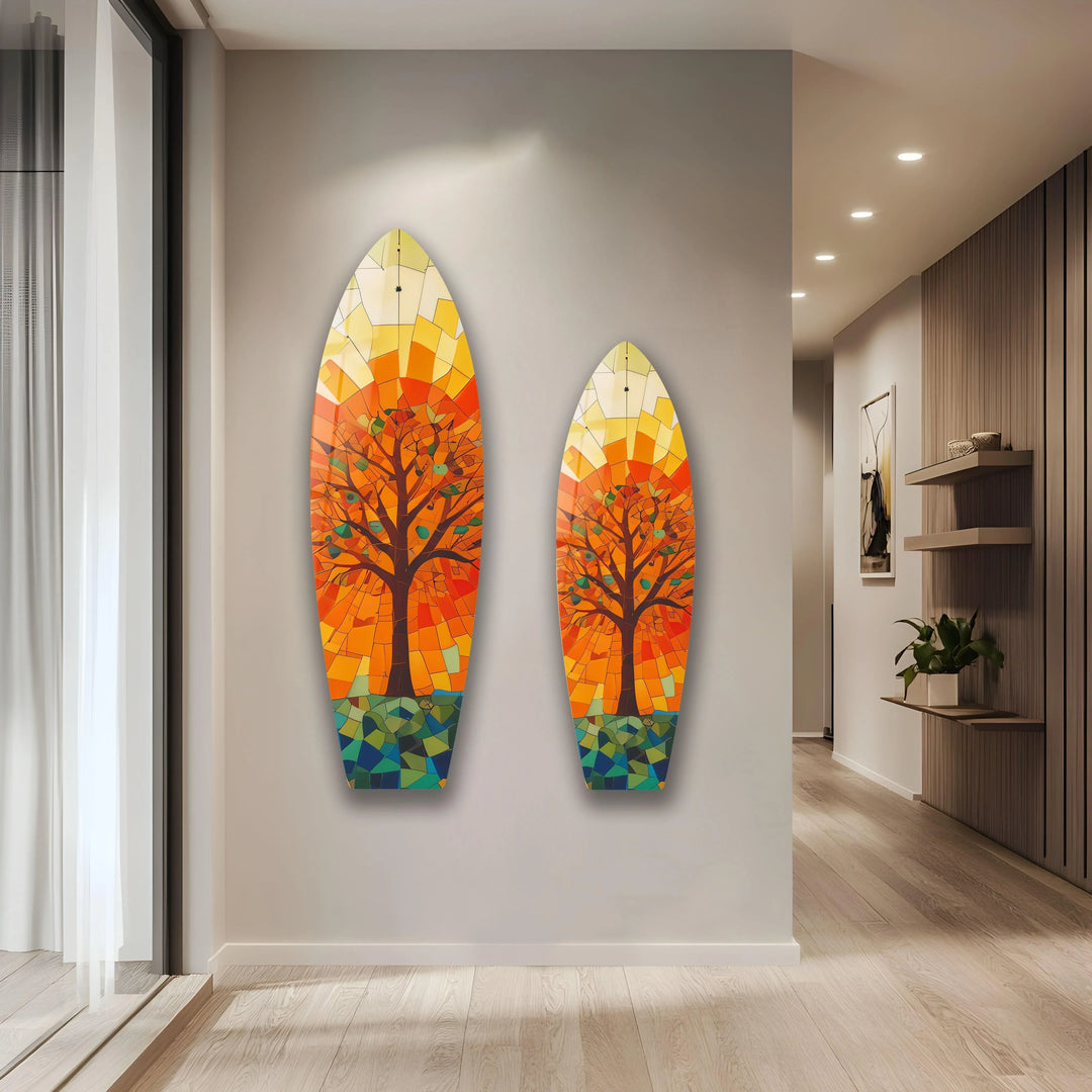 Stained Tree Surfboard Wall Art - MyPhotoStation