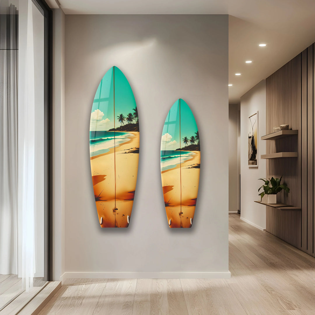 Tropical Surfboard Wall Art – Beach Vibes Home Decor - MyPhotoStation