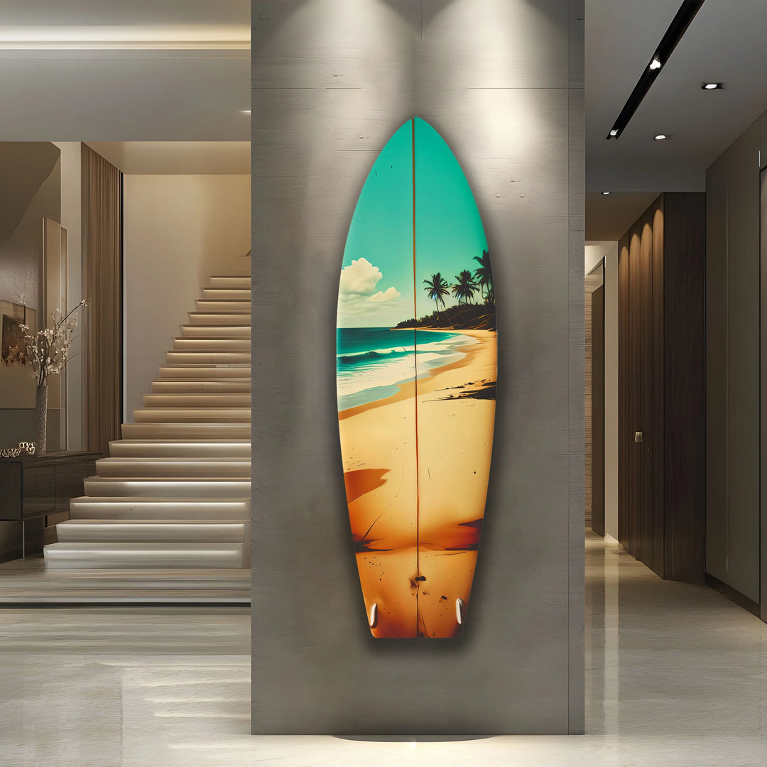 Tropical Surfboard Wall Art – Beach Vibes Home Decor - MyPhotoStation