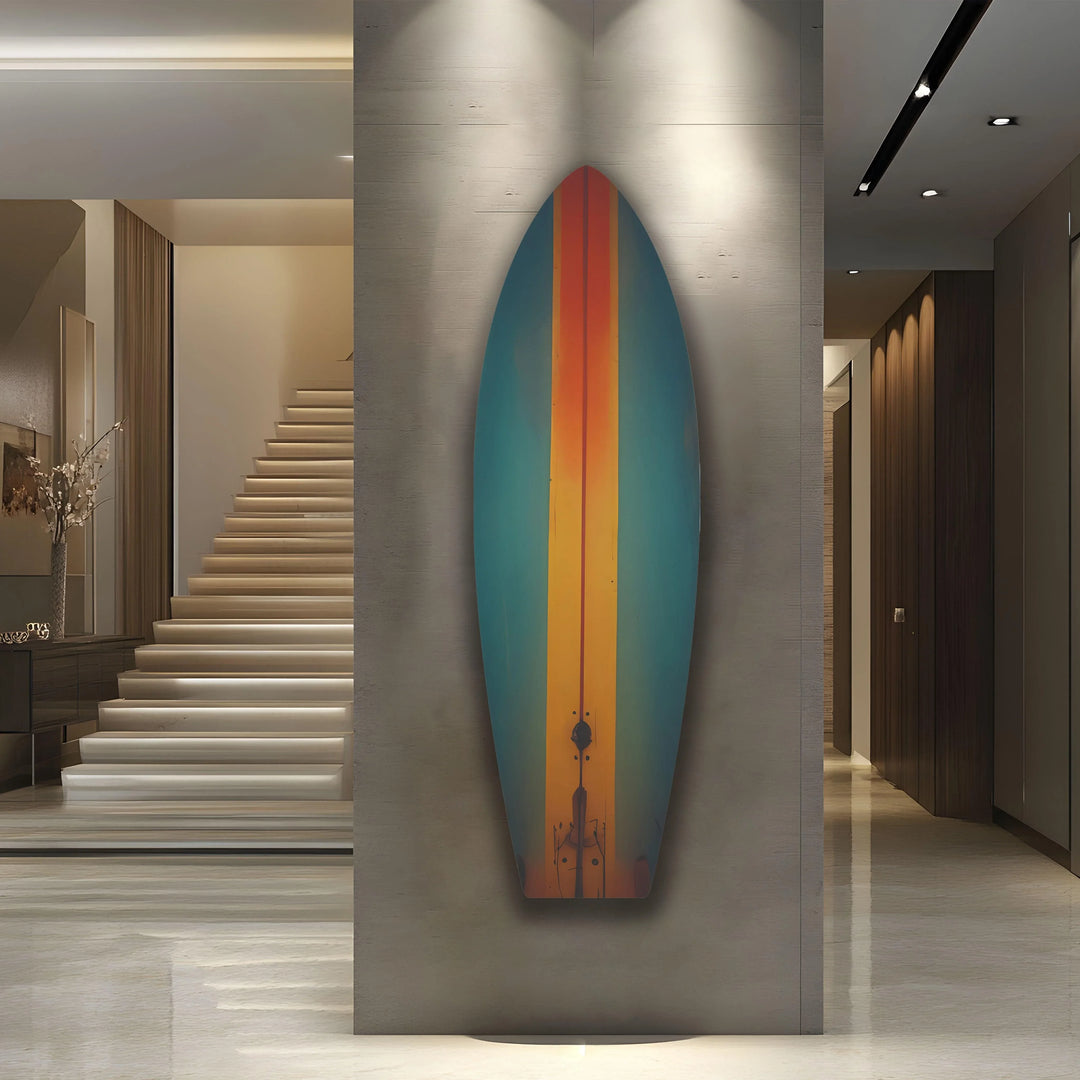 Brown & Green Surfboard Wall Art - MyPhotoStation