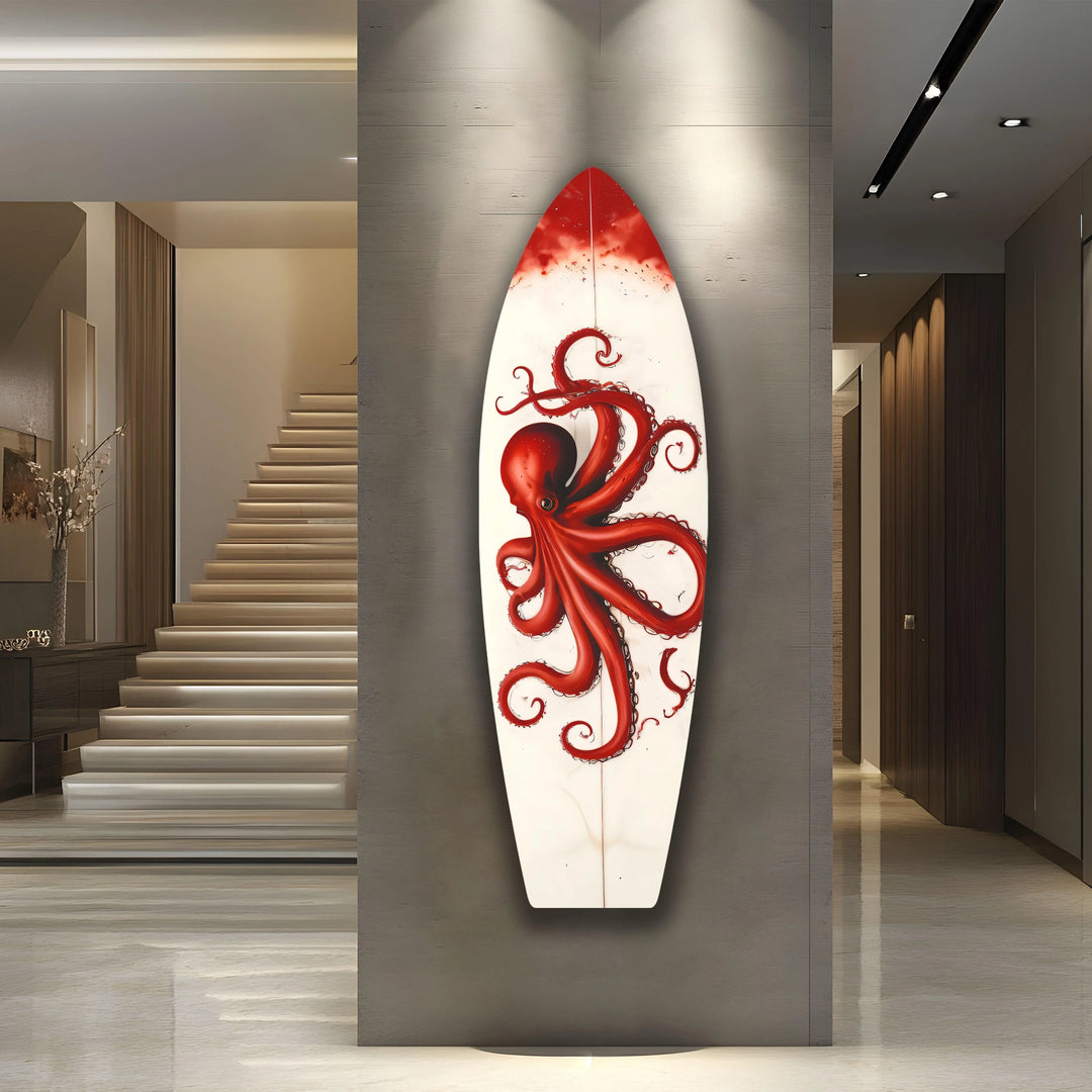 Octopus Surfboard Wall Art - MyPhotoStation
