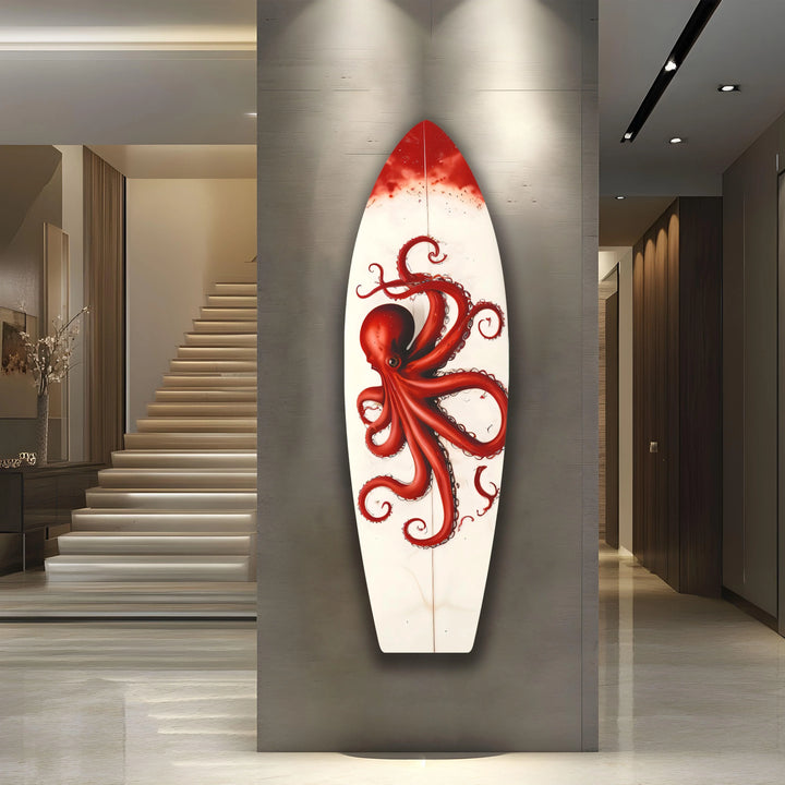 Octopus Surfboard Wall Art - MyPhotoStation