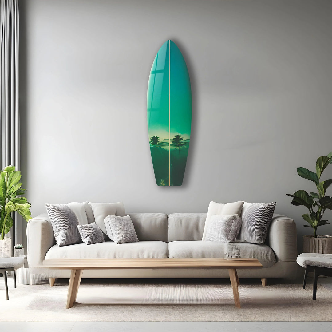 Blue Sky Surfboard Wall Art - MyPhotoStation