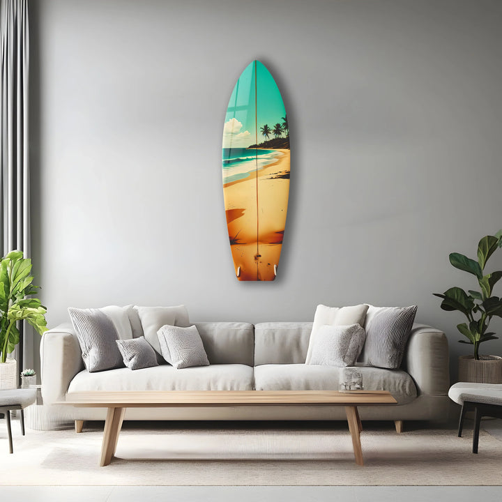 Tropical Surfboard Wall Art – Beach Vibes Home Decor - MyPhotoStation
