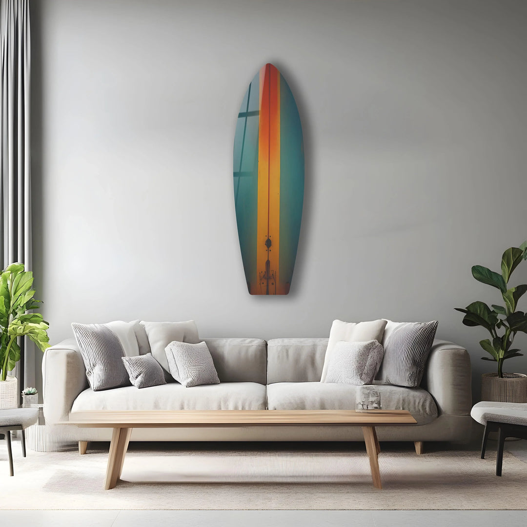 Brown & Green Surfboard Wall Art - MyPhotoStation