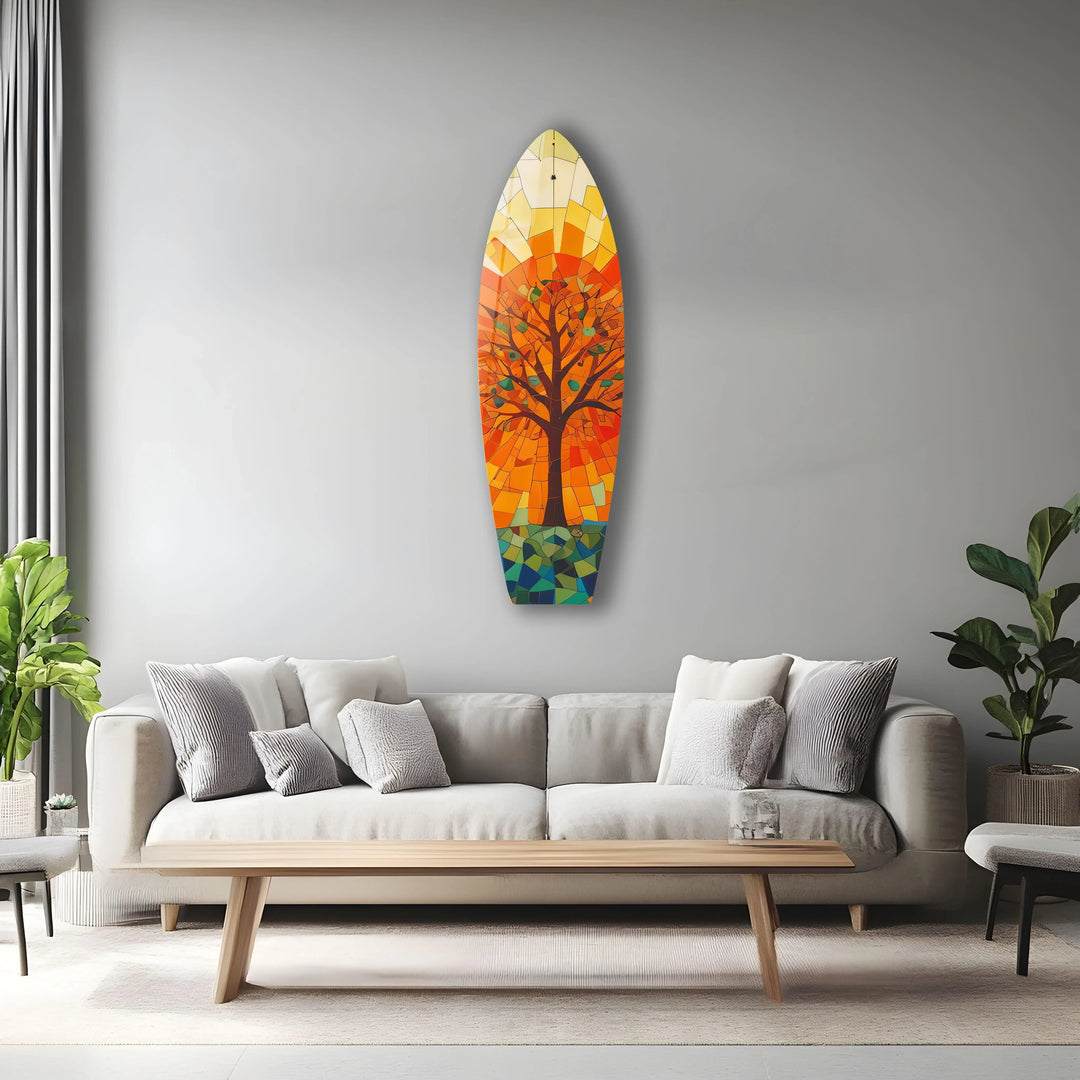 Stained Tree Surfboard Wall Art - MyPhotoStation