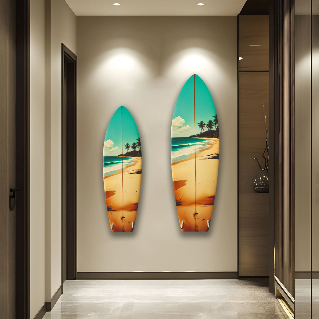 Tropical Surfboard Wall Art – Beach Vibes Home Decor - MyPhotoStation