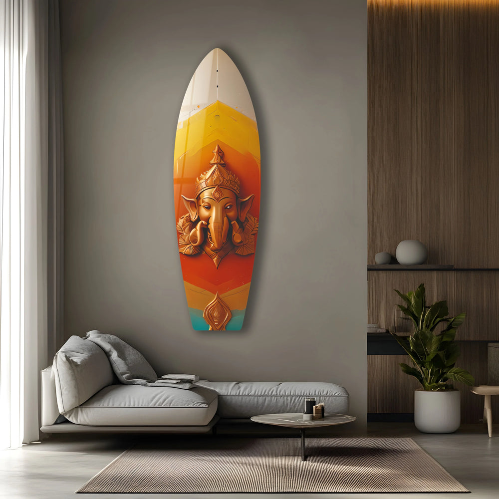 Hindi Buddha Surfboard Wall Art - MyPhotoStation