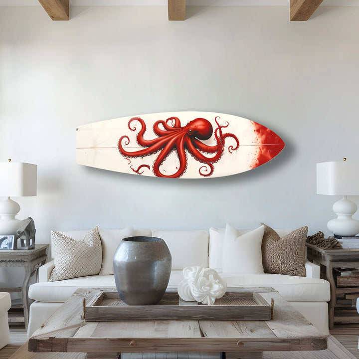 Octopus Surfboard Wall Art - MyPhotoStation