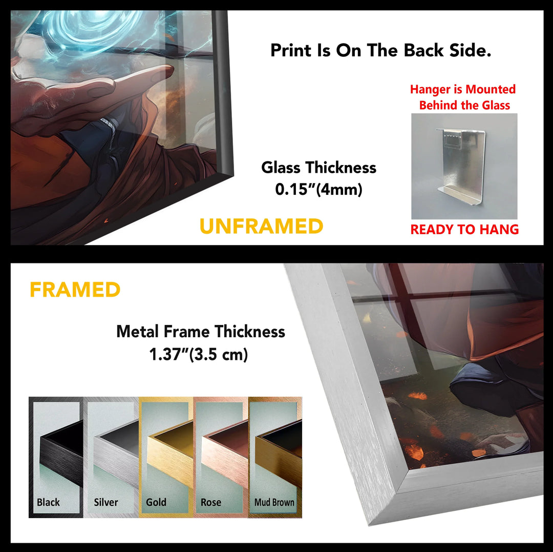 The Energy Within – Heroic Ninja Glass Wall Art
