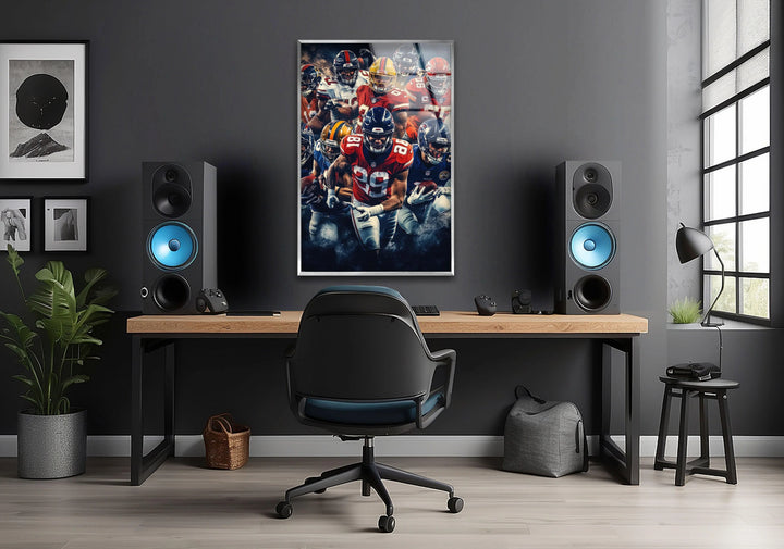 NFL Team Glass Wall Art glass art painting, glass art for the Wall