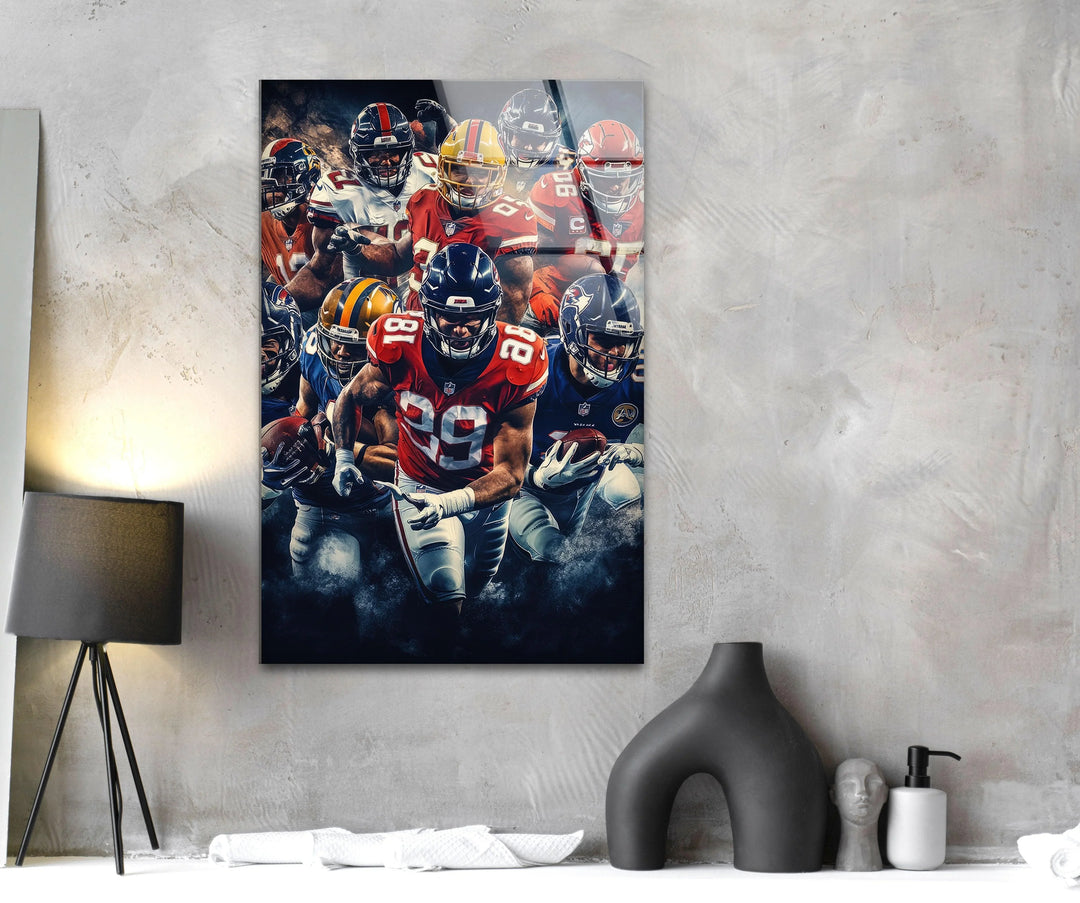 NFL Team Glass Wall Art Glass Printing Wall Art, Print photos on glass