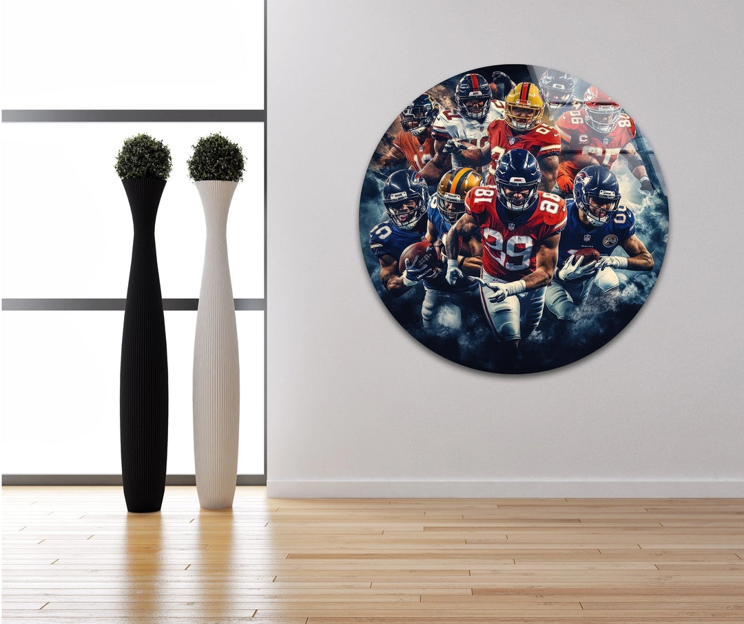 NFL Team Glass Wall Art glass pictures for Wall, glass prints wall art