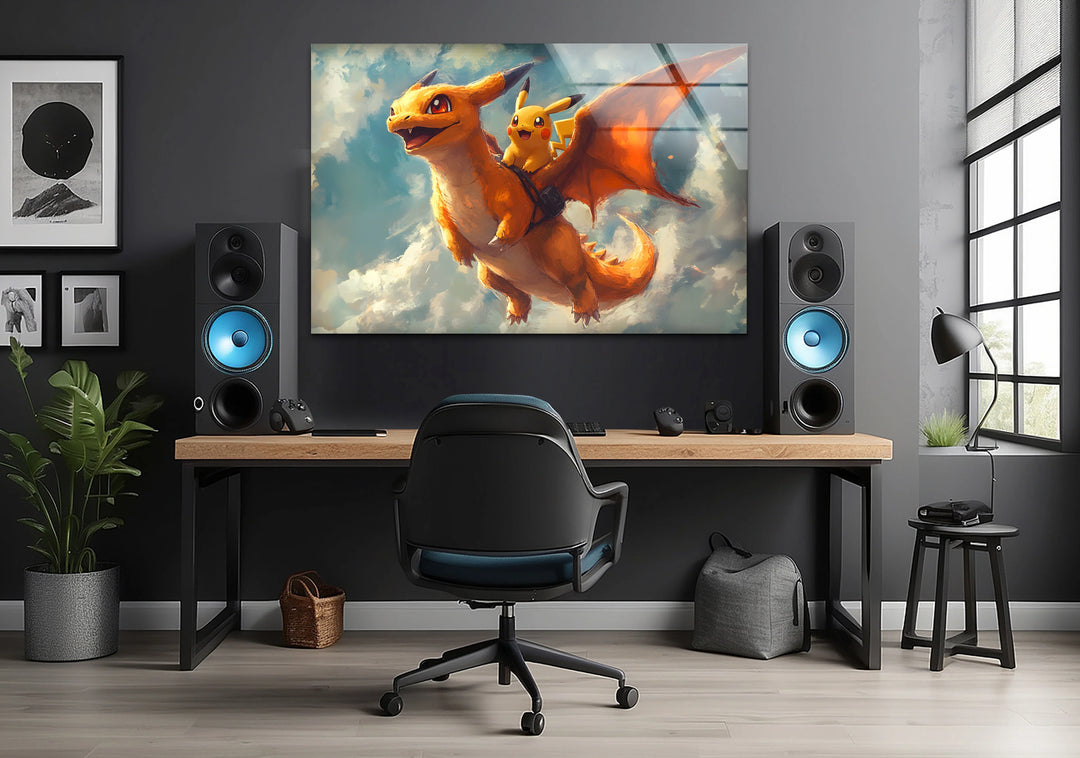 Creative animation art presenting a vibrant cartoon setting filled with unique characters and dynamic energy