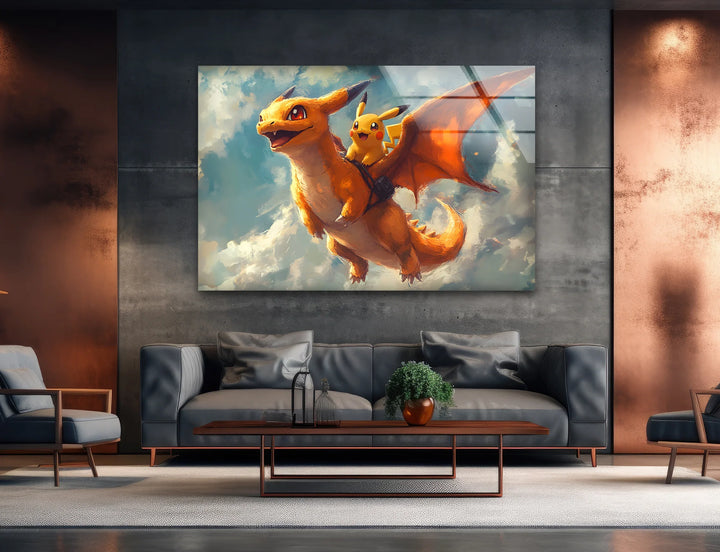 Whimsical cartoon art displaying a playful animated world bursting with imagination and color
