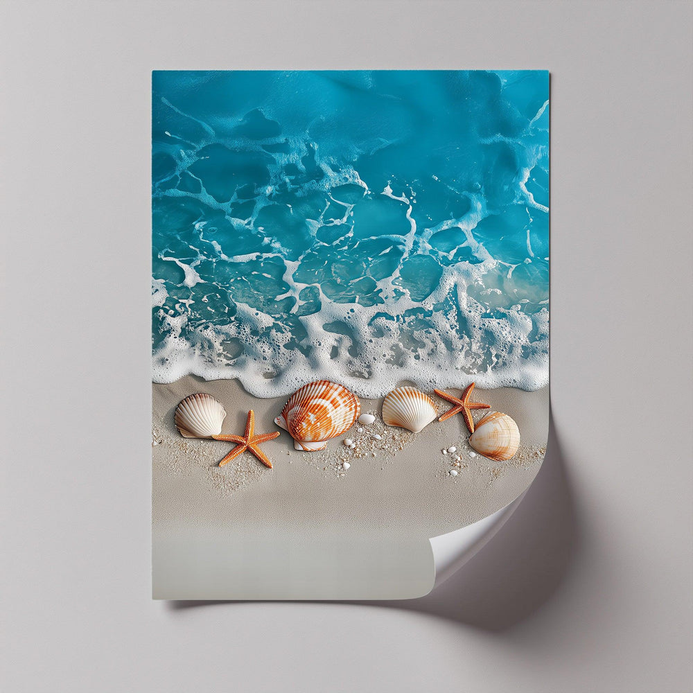 Add ocean charm to your space with this bright and refreshing canvas wall art.