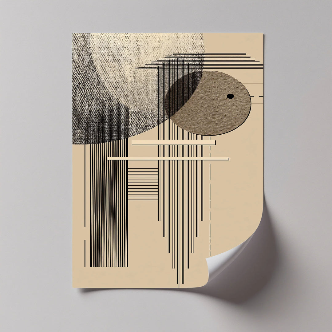 Modern Geometric Harmony – Minimalist Abstract Lines Canvas Print - MyPhotoStation