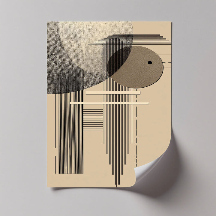 Modern Geometric Harmony – Minimalist Abstract Lines Canvas Print - MyPhotoStation