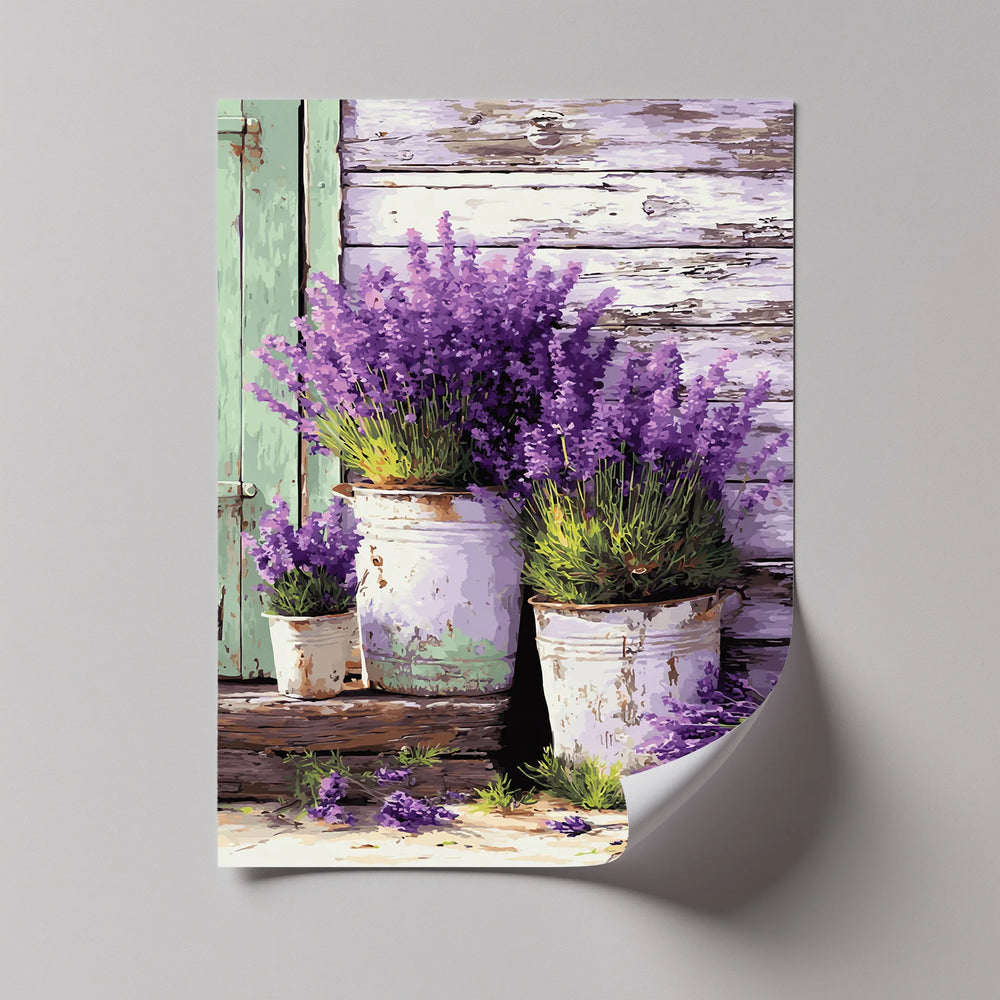 Lavender Charm – Rustic Country Floral Canvas Print - MyPhotoStation