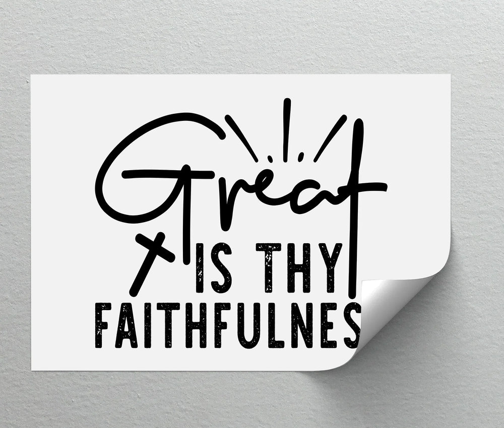Great Is Thy Faithfulness – Christian Canvas Wall Art - MyPhotoStation
