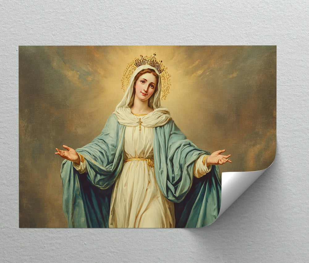 Our Lady of Grace – Virgin Mary Religious Canvas Print - MyPhotoStation