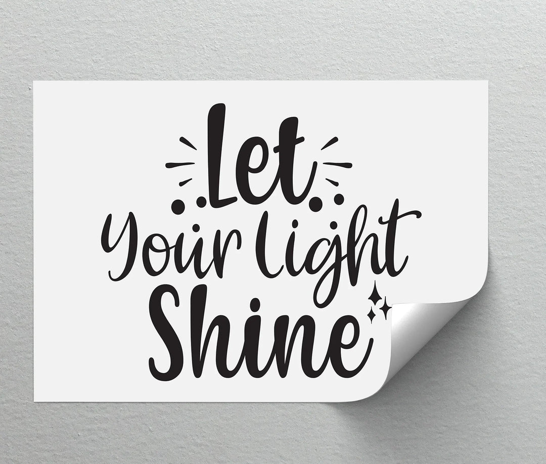 Encouraging phrase print with playful script and sparkles