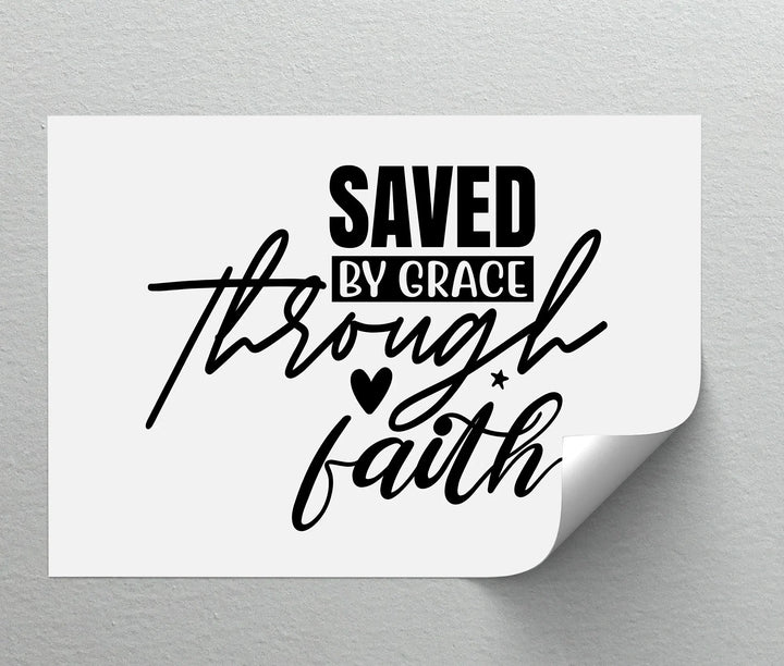 Saved by Grace Through Faith – Christian Canvas Print - MyPhotoStation
