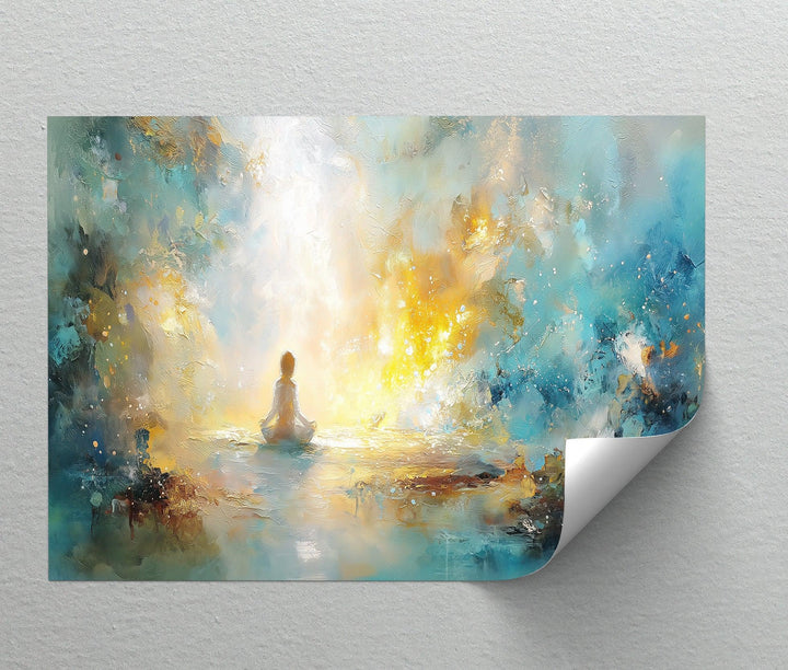 Inner Light Awakening – Meditative Abstract Canvas Print - MyPhotoStation
