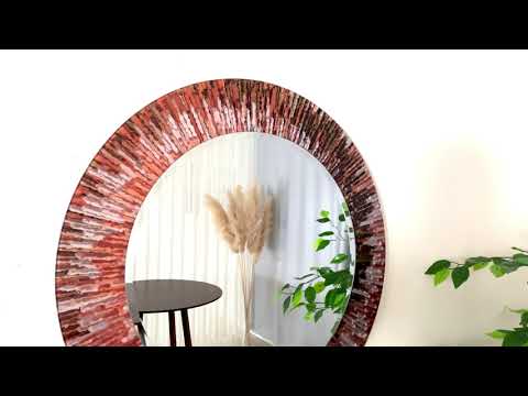 Bronze reflektierende abstrakte Wandspiegel