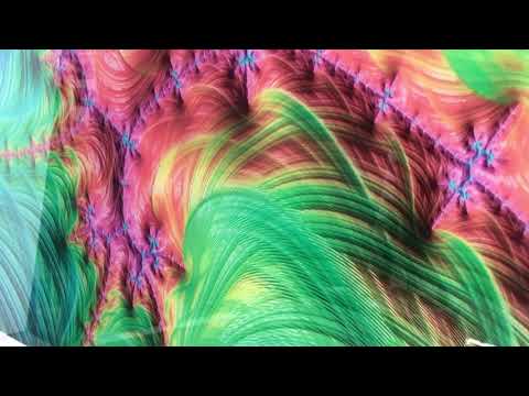 Grüne fraktale Kunst abstrakt Glasbilder