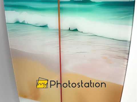 Striped Surfboard Wall Art – A Coastal Decor Statement
