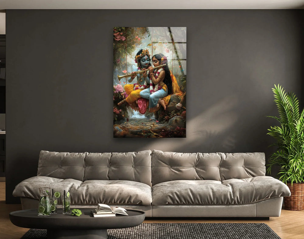 Radha Krsihna Glass Wall Art art glass wall art, glass wall art pictures