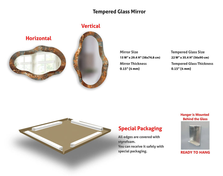Copper Marble Decorative Wall Mirror - MyPhotoStation