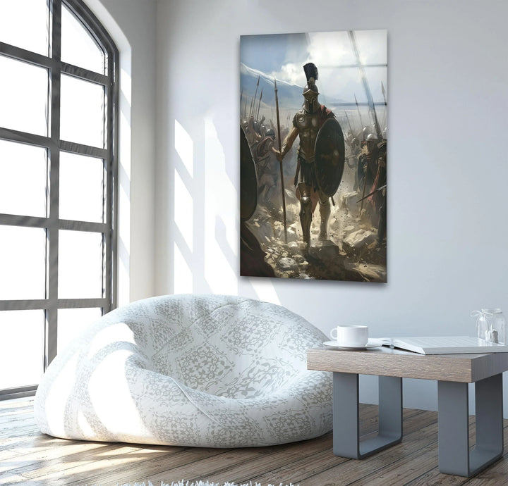 Spartan Warriors Glass Art
