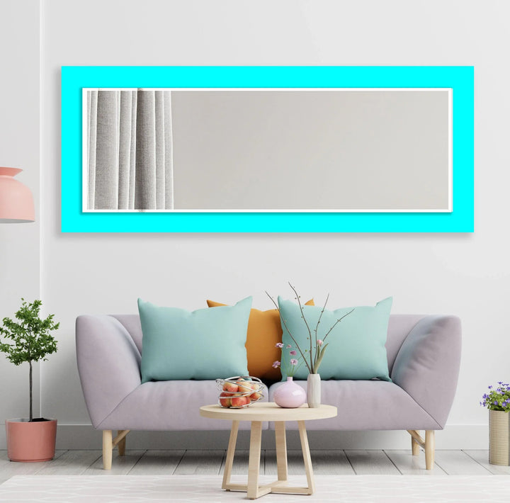 Solid Colors Round Wall Mirror Stained Glass Mirror