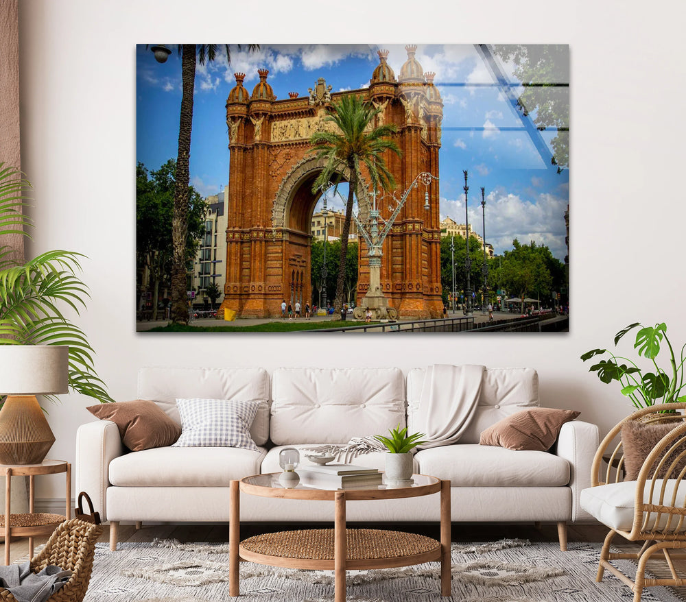 Barcelona Arch Glass Wall Art – Arc de Triomf Historic Landmark - MyPhotoStation