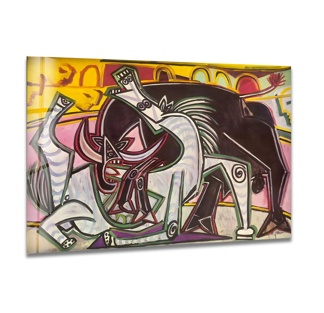 Bullfight Pablo Picasso Glass Wall Art - MyPhotoStation