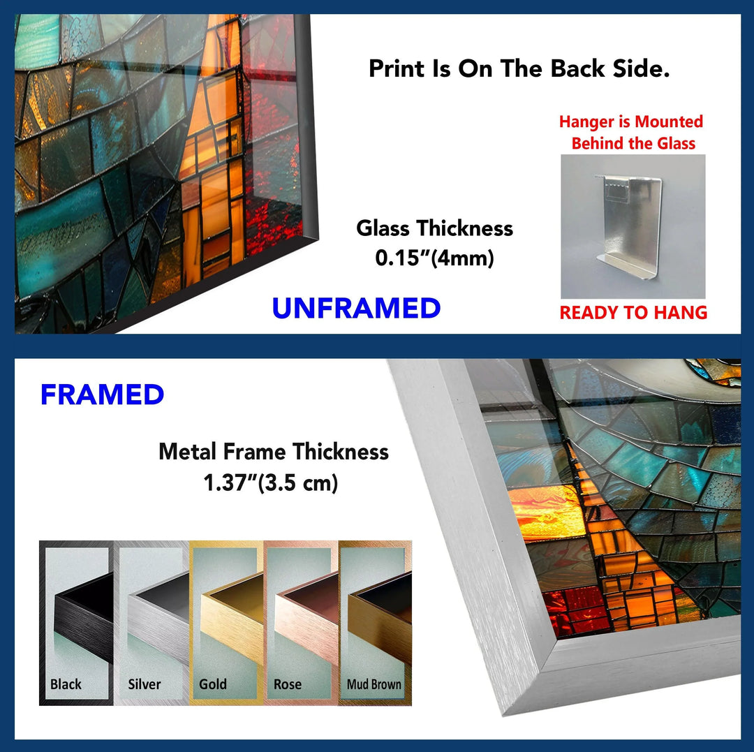 Stained Tempered Glass Wall Art - MyPhotoStation