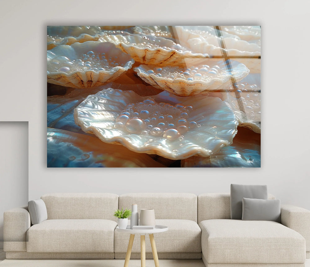 Mother of Pearl Glass Wall Art glass photo prints, glass picture prints
