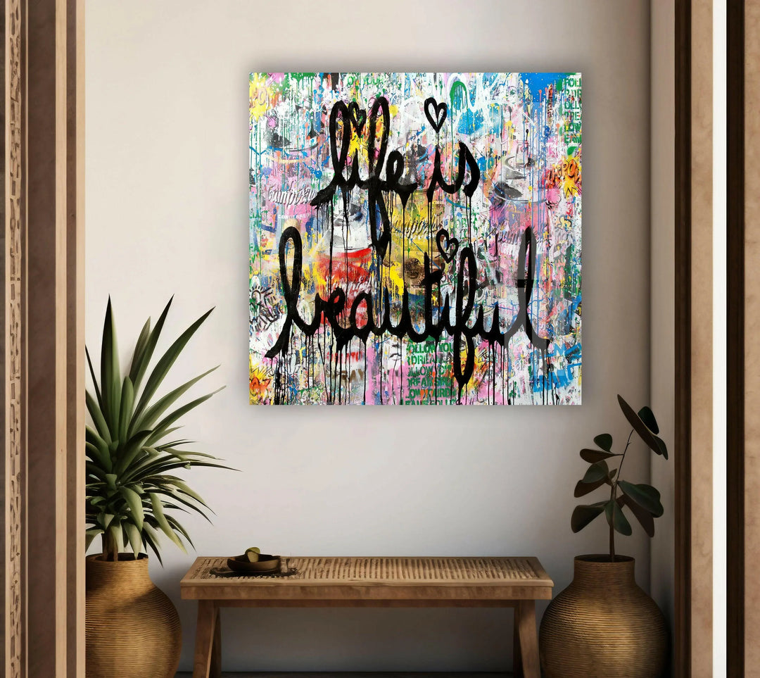 Graffiti Tempered Glass Wall Art - MyPhotoStation