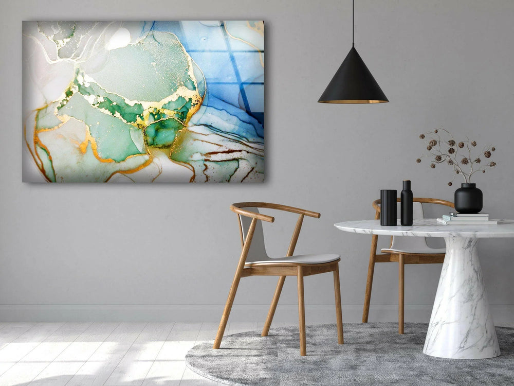 golden alcohol ink Glass Panel Artwork Designs