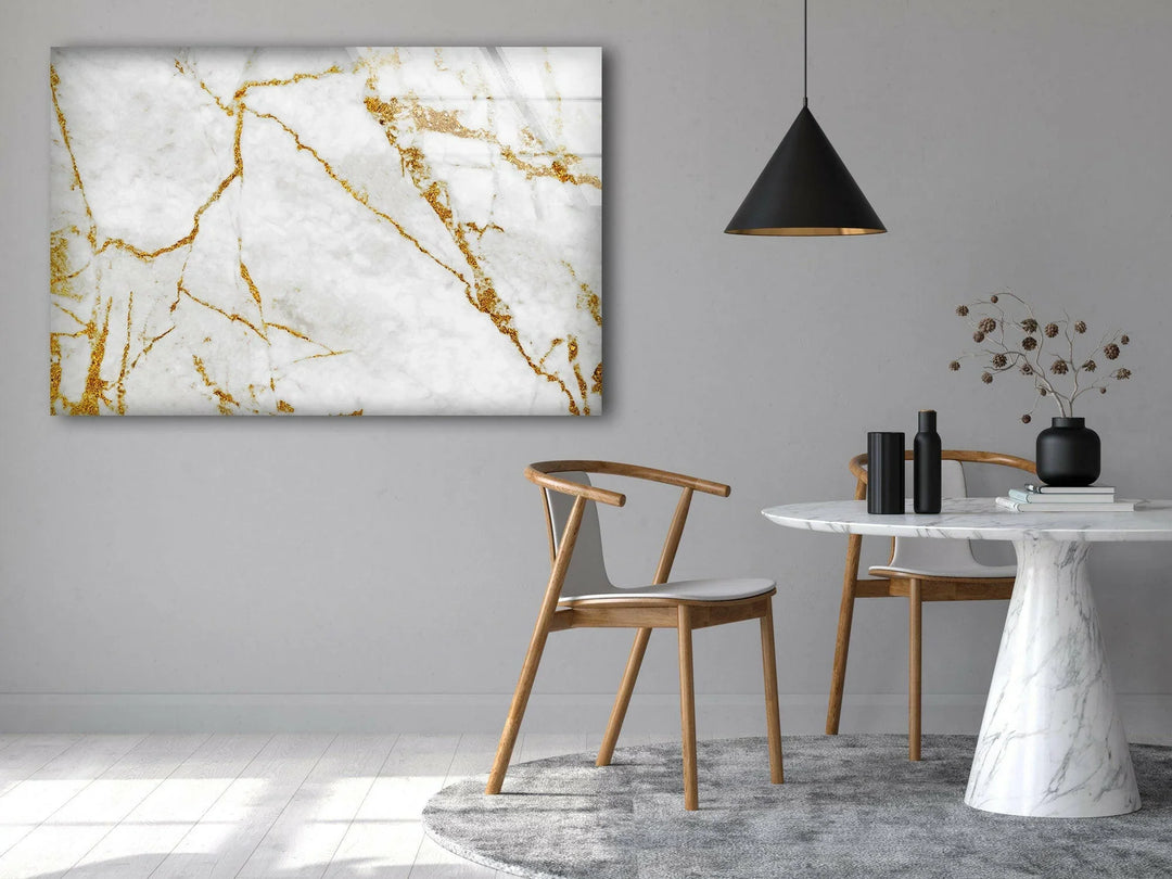 white alcohol ink Glass Wall Pictures & Cool Art