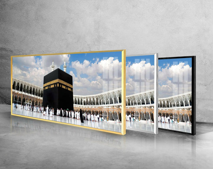 Holy Kaaba In Mecca Glass Wall Art | Custom Glass Pictures