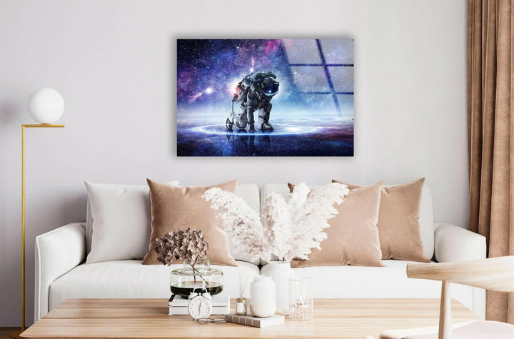 Cosmic Explorer Glass Wall Art, custom glass pictures, glass art prints