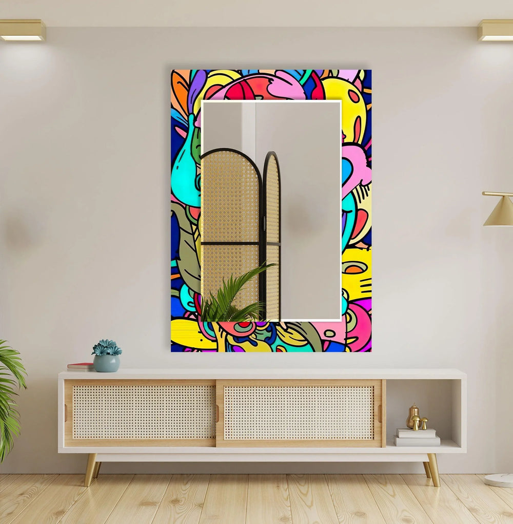 Stained Pop Art Wall Mirror mirror art