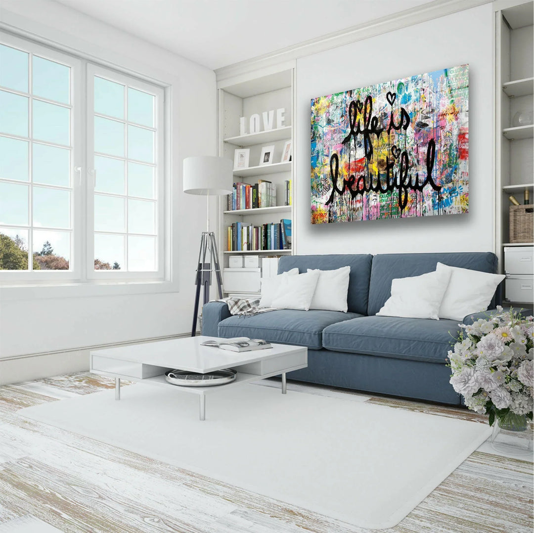 Graffiti Tempered Glass Wall Art - MyPhotoStation