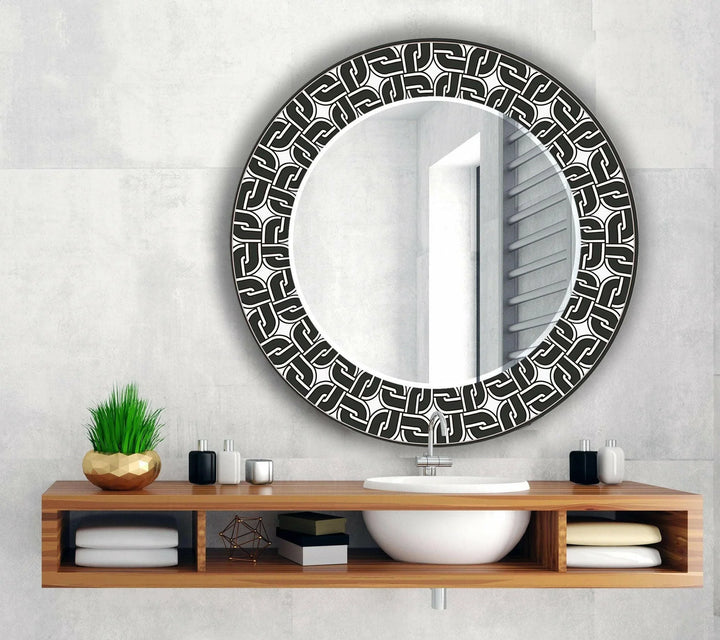 Black Round Wall Mirror Dining Room Mirror